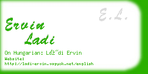 ervin ladi business card